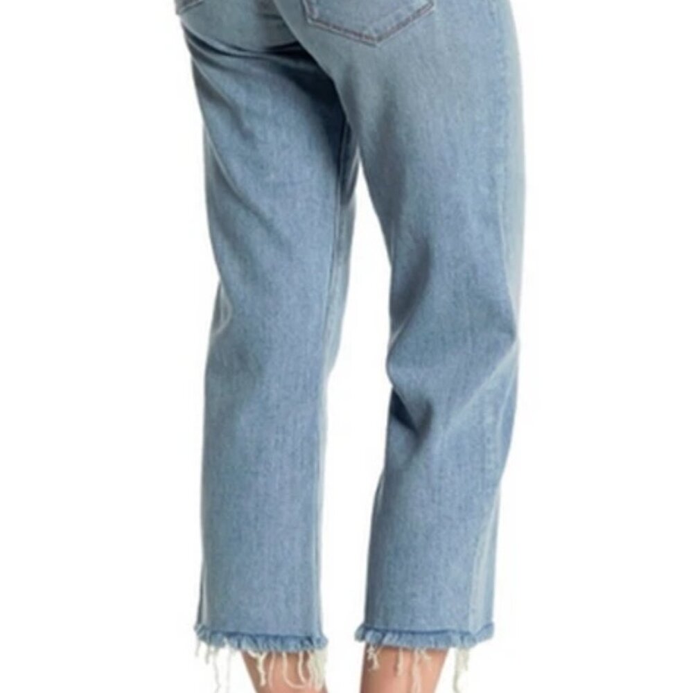 Hudson Stella Midrise Crop Straight Jeans